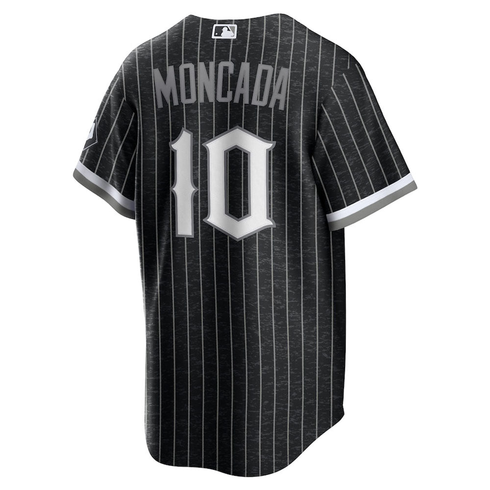 Men's Chicago White Sox Yoan Moncada City Connect Replica Jersey - Black